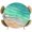 Turquoise, variant on Elastic Fitted Round Tablecloth, Aqua Ombre Coastal Waterproof Stretch Table Cover for 55"-60" Tables, Summer Nautical Beach Ocean Seaside Washable Outdoor Tablecloths for Patio, Picnic, Camping