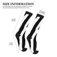 thumbnail image 2 of Lsque Zebra Pattern Sport Compression Socks for Men & Women 15-20 mmHg Knee High Nurse Pregnant Running Medical and Travel Athletic, 2 of 6