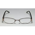 thumbnail image 3 of NEW VERA WANG V093 WOMENS/LADIES DESIGNER FULL-RIM BROWN / TORTOISE ELEGANT COMFORTABLE MUST HAVE FRAME DEMO LENSES 51-16-133 SPRING HINGES EYEGLASSES/EYEWEAR, 3 of 8