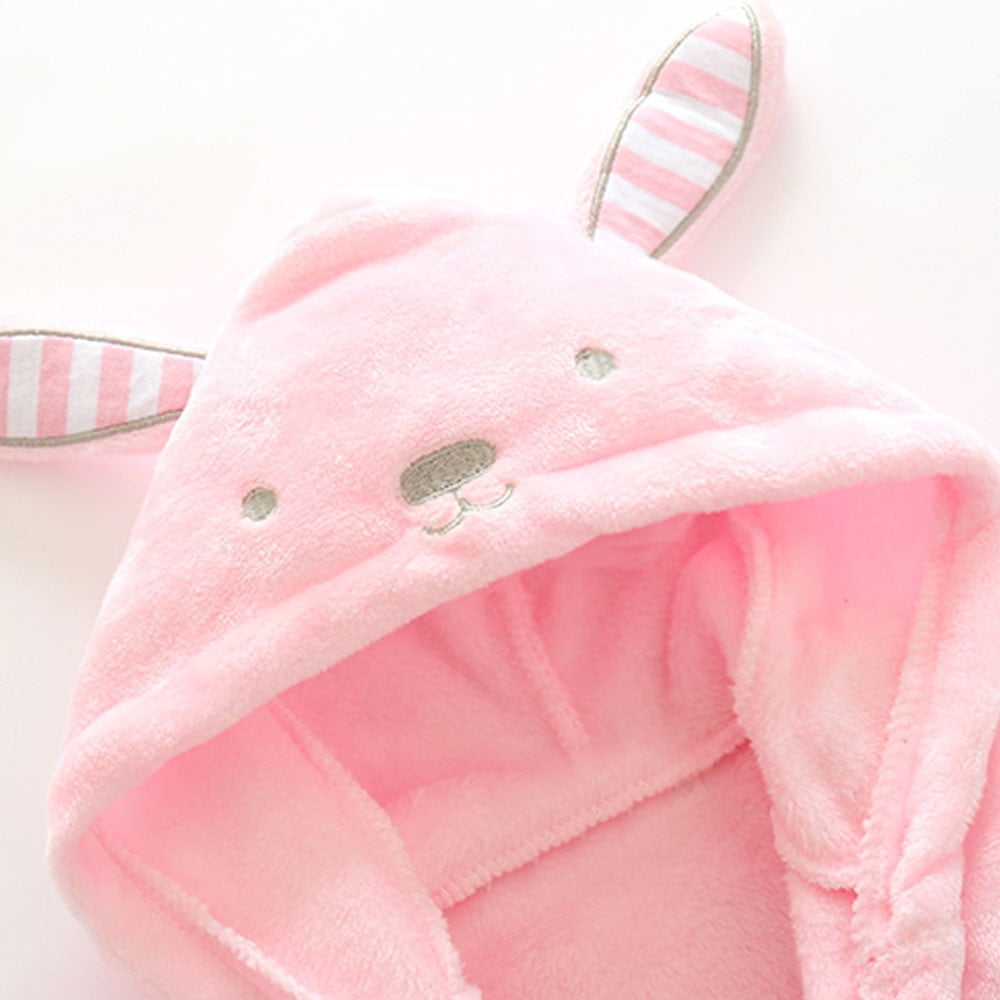 Mercatoo Kids Bathrobe Unisex Baby Plush Animal Robe Hooded Towel Toddler Boys Girls Spa Bath Robe,Baby Beach Towel