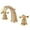 Polished Brass, variant on Kingston Brass GKB985AX Widespread Bathroom Faucet, Oil Rubbed Bronze
