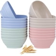 thumbnail image 2 of 20 Pack Unbreakable Cereal Bowls, 20 Oz Wheat Straw Bowls, Reusable Soup Bowls for Snacks, Rice, Condiments, Side Dishes, Ice Cream, Microwave and Dishwasher Safe$$Home Decor, Kitchen, & Other, 2 of 5