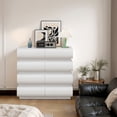 thumbnail image 4 of Minimalist 8 Drawer White Dresser - Clean Look for Bedroom, 4 of 6