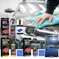 3-in-1 High-Gloss Car Spray Wax & Polish | Teflon™-Infused SiO2 Coating | Quick Detailer, Cleaner, Waterless Wash & Paint Protectant for Deep Shine & Hydrophobic Shield