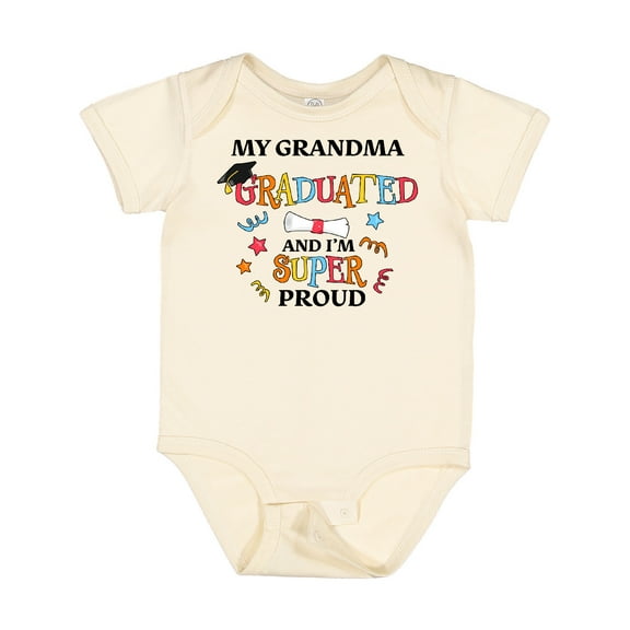 Inktastic My Grandma Graduated and I'm Super Proud Boys or Girls Baby Bodysuit
