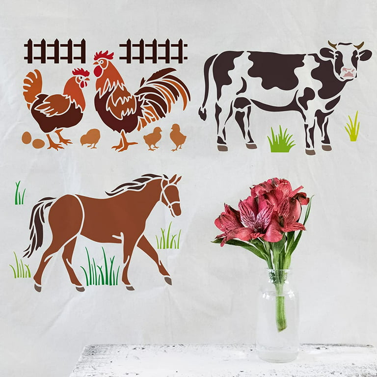  Horse Stencils for Painting On Wood Reusable Horse Art Crafts  Templates Plastic Farmhouse Wood Burning Stencils for Wall Canvas (Horse) :  Arts, Crafts & Sewing