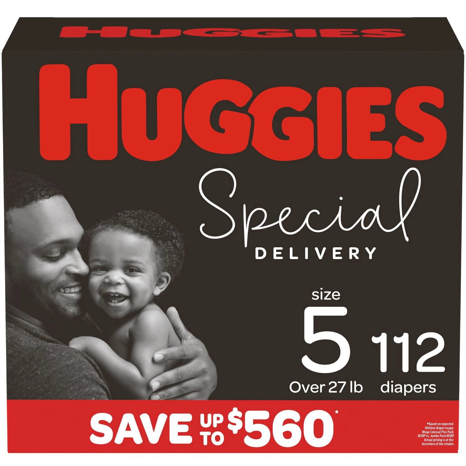 Huggies Special Delivery Hypoallergenic Baby Diapers, Size 5, 112 Ct