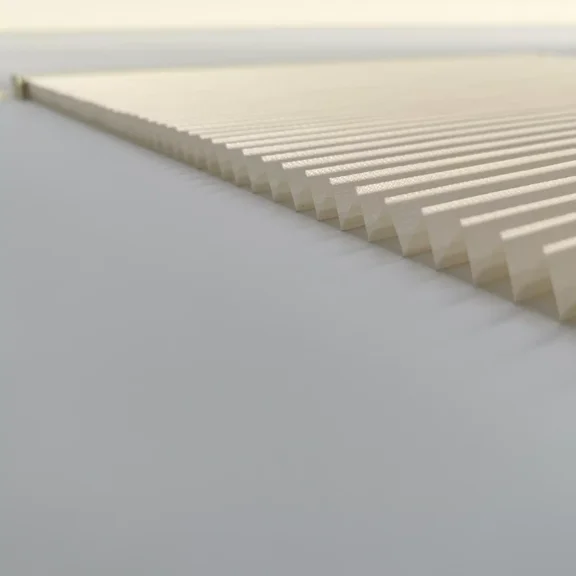 Naza Home Ivory Pleated Blinds Drapes High Shading Accordion Style Window Treatments in Caravan