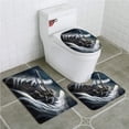 thumbnail image 1 of GOHAO Fantasy House Angel Knight Majestic Wings Spiritual Superior Power 3 Piece Bathroom Rugs Set Bath Rug Contour Mat and Toilet Lid Cover, 1 of 2