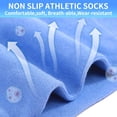 thumbnail image 4 of 6 pair Grip Yoga Pilates Socks Non Slip Barre Anti Athletic Socks with Grips for Women, 4 of 5