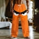thumbnail image 1 of Ceisia Men's Fun Cartoon Annoyed Face Print Loose Casual Pants with Elastic Drawstring Waist Multicolor S Gifts, 1 of 3