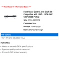 thumbnail image 2 of Front Upper Control Arm Shaft Kit - Compatible with 1967 - 1974 GMC C35/C3500 Pickup 1968 1969 1970 1971 1972 1973, 2 of 2