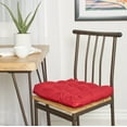 thumbnail image 5 of Mainstays Textured Chair Seat Pad (Chair Cushion), Red Color, 1-Piece, 15.5" x 16", 5 of 5