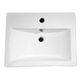 thumbnail image 3 of Spa World LS-AZ130 20.5 x 16.3 in. Vitruvius Series Ceramic Vessel Sink - White, 3 of 3