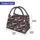 thumbnail image 2 of Fotbe Vintage Skull Casino Bolsa Térmica Portátil con Estampado, Bolsa de Entrega de Alimentos Aislada, Bolsa Reutilizable de Gran Capacidad para Comidas y Supermercado, 2 of 6