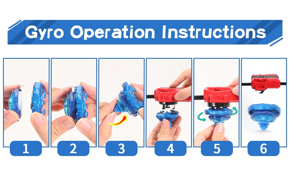 WMN X-Plus Bey Battling Top Gyros Toy Set Toy Gift for Children Boys Ages 6 -12+ Combat Battling Game 12 Spinning Tops 3 Two Way Launchers Grip Starter