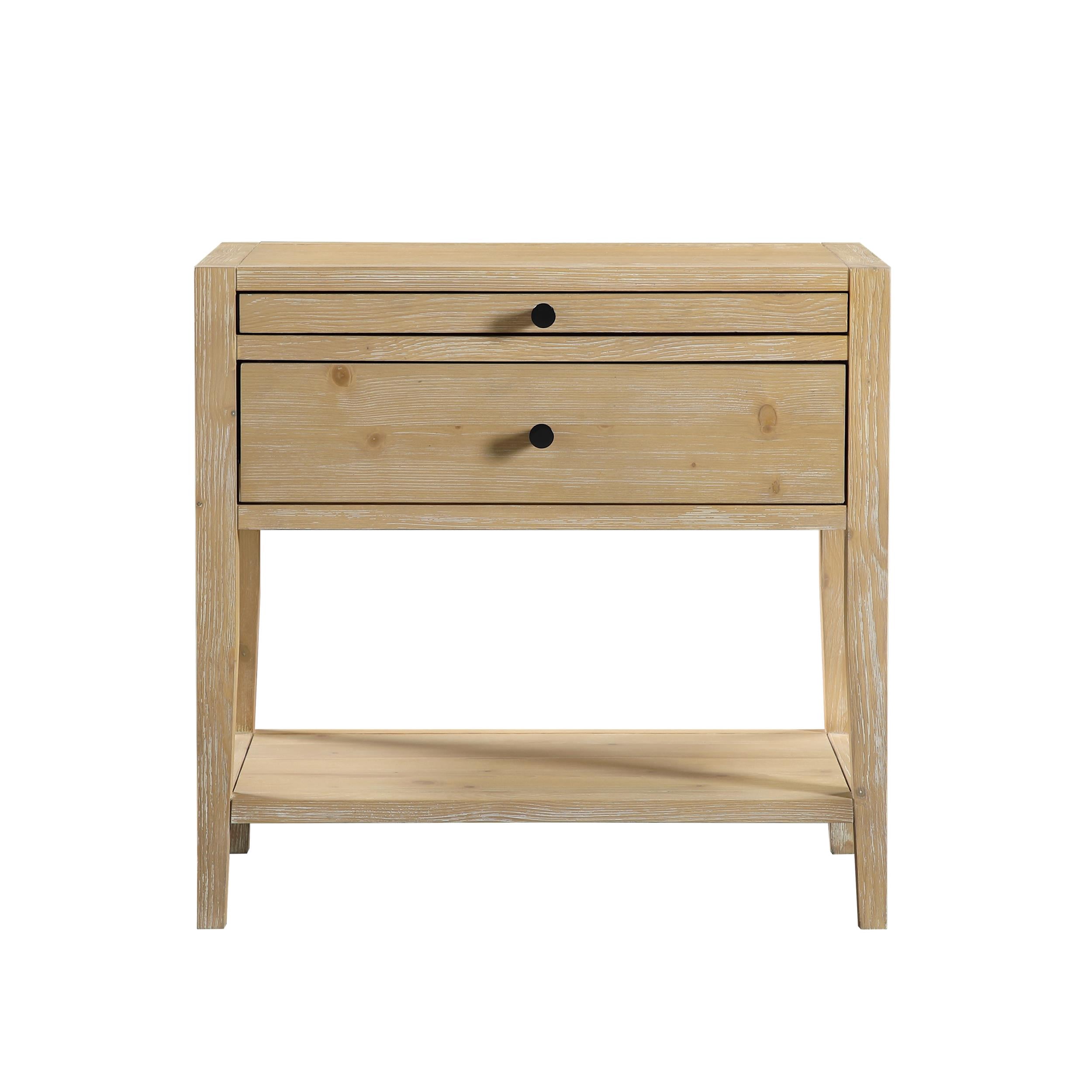 Comfort Pointe Shoreham 1-drawer Natural Finish Wood Nightstand