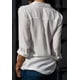 thumbnail image 3 of 1 camisa de gasa. Blanca., 3 of 6