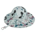 thumbnail image 2 of Baby Sun Hat Baby Girl Hats with Bows UPF 50+ Toddler Bucket Hat Infant with Wide Brim Baby Beach Hat, 2 of 8