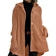 thumbnail image 2 of Chaqueta Informal de Holgada con Capucha y Larga para Mujer, Otoño e Invierno Marrón XXL, 2 of 6