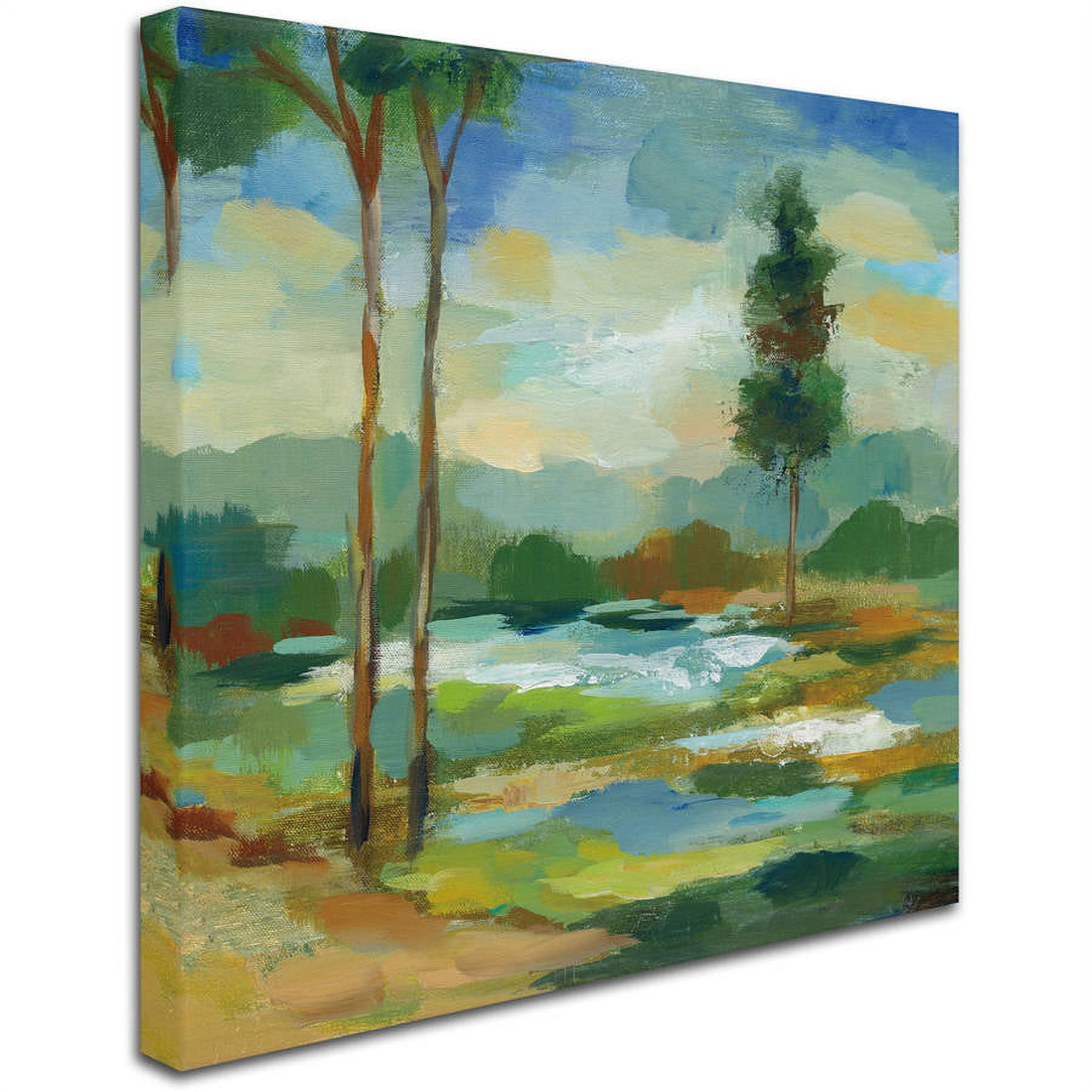 Trademark Fine Art "Early Spring Landscape I" Canvas Art by Silvia Vassileva