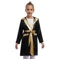 thumbnail image 3 of Yeahdor Girls Boys Boxing Robe for Kids Muay Thai Kickboxing Bjj Boxer Training Outfit Black 12, 3 of 7