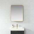 thumbnail image 3 of Talayuela 24 in.W x 32 in.H Aluminum Framed Medicine Cabinet in Brushed Gold, 3 of 17