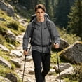 thumbnail image 3 of BRANROY Men's Sun Hoodie UPF 50 - Lightweight Hooded Skin Shirt with UV Protection, Breathable Fabric for Hiking, Camping, Casual Wear, and Outdoor Sports,Light Gray XL, 3 of 9