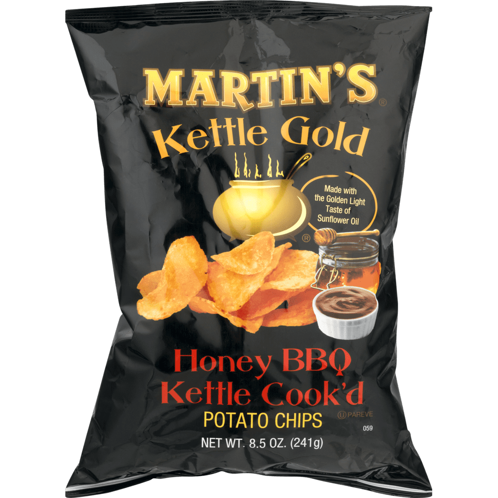 Martin's Kettle Gold Potato Chips Honey BBQ 8.5 oz. Bag (4 Bags