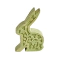 thumbnail image 2 of VHC Brands Bunny Hop Wooden Sitting Bunny in Green Enamel 4.5x6.75, Spring Decorations, Home and Table Decor, Spring and Easter Figurines, 2 of 4