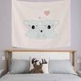 thumbnail image 3 of FREEAMG Tapestry Wall Hanging Happy Koala Mom Dad Baby Tapestry Decorative Wall Tapestries Wall Art Wall&nbsp;Blanket&nbsp;Bedding Tapestry for Bedroom Living Room Dorm Home Decor 80"x60", 3 of 7