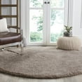 thumbnail image 2 of SAFAVIEH Sybella Solid Plush Polyester Sheep Shag Area Rug, Silver, 2' x 3', 2 of 9