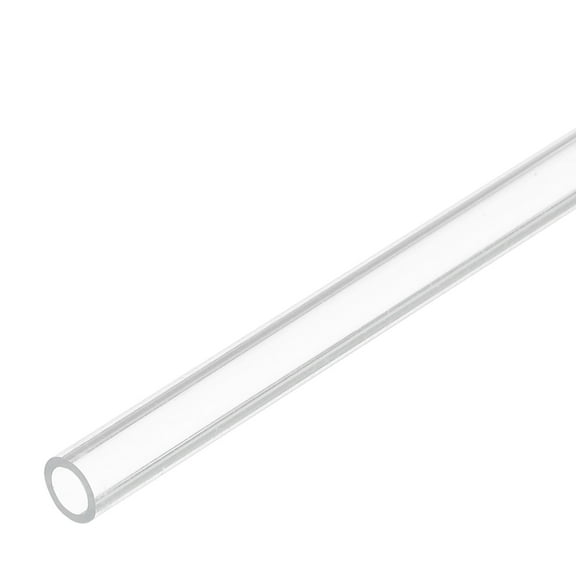 Uxcell Plastic Pipe Rigid Polycarbonate Round Tube Clear 3/16"(4mm) ID 1/4"(6mm) OD 14"(350mm) for Lighting, Models, Water Plumbing