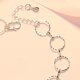thumbnail image 3 of Pulsera de cadena delicada y elegante collar de joyería con colgante elegante para fiesta de graduación circulo Yuyangstore Brazalete, 3 of 4