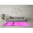 thumbnail image 3 of Ahgly Company Indoor Square Abstract Pink Modern Area Rugs, 5' Square, 3 of 4