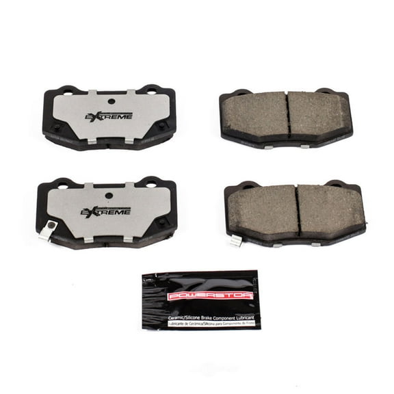 Powerstop Z26-1718 Z26 Street Warrior Carbon Fiber-Ceramic Brake Pads with Hardware for 2014-2022 Chevrolet, Ford, Cadillac (1 Set)