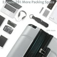 thumbnail image 4 of Lightweight Expandable Luggage, 28 inch ABS Hardshell Suitcase with Spinner Wheels and TSA Lock, Silver, 4 of 7