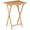 Natural, variant on Natural Single Folding TV Tray Table, 19 x 15 x 26 Inch Portable Snack Side Table for Indoor Living Room Use