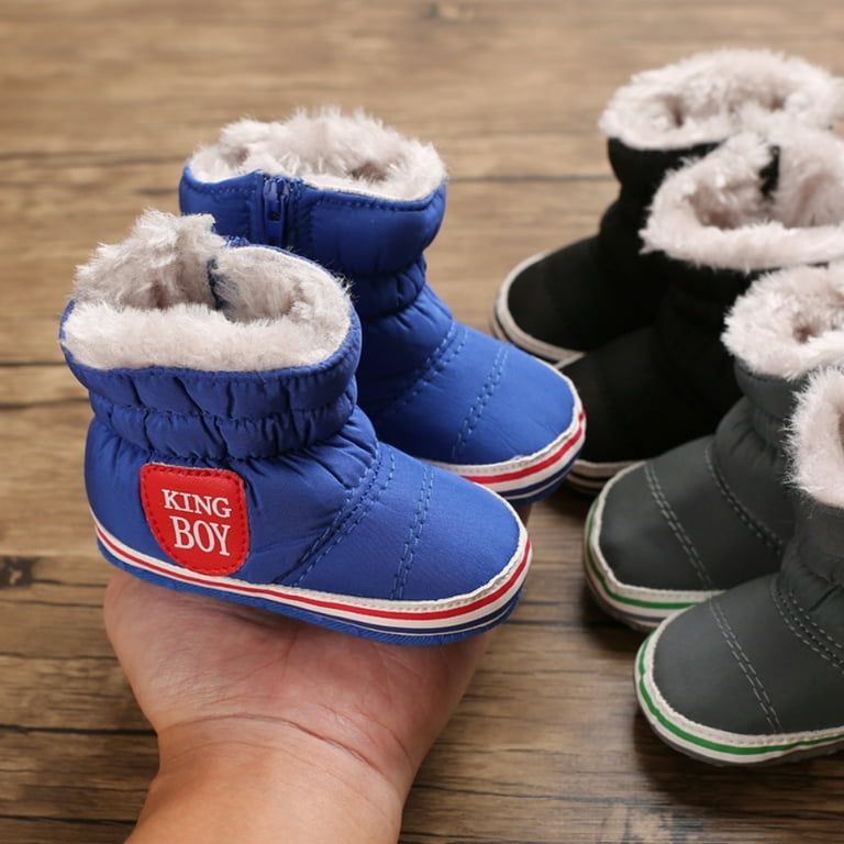 Baby Boys Girls Snow Boots Toddler Infant Winter Warm Waterproof Prewalker Crib Shoes Walmart