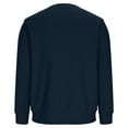 thumbnail image 5 of Hxshgdsn Mens Trendy Waffle Henley Shirt Long Sleeve Knit Pullover Sweater Crewneck Textured Loose Casual 1/4 Button Blouse Navy 2Xl, 5 of 7