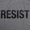 thumbnail image 2 of Mens Resist T Shirt Political Anti Authority Protest Tee Rebel Rally March Tee (Light Heather Grey) - 3XL, 2 of 3