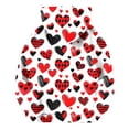 thumbnail image 4 of Sudadera con capucha para niña, para el Día de San Valentín, con estampado de color, de manga larga, informal, deportiva, con capucha, de manga larga, con inserciones en los hombros, blusa de poliéste, 4 of 6