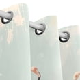 thumbnail image 3 of Flamingoes Grass Puddle Black Out Curtains 72 Inch Length Curtains for Sliding Glass Doors Bedroom Living Room 2 Pack, 3 of 6
