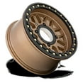 thumbnail image 2 of Kmc Powersports Ks235 Grenade Beadlock 15X7 4X137 10Et 79.4Cb Satin Bronze Wheel, 2 of 3