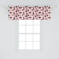 thumbnail image 2 of Ambesonne Abstract Window Valance, Modern Geometrical Motif with Triangles Rounds and Dots, Curtain Valance for Kitchen Bedroom Decor with Rod Pocket, 54" X 18", Charcoal Grey Rose, 2 of 3