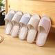 thumbnail image 3 of Pantuflas de algodón para mujer, estilo veraniego, para el hogar, para interiores, con suelo de madera, suela suave, antideslizantes, de EVA, para parejas, 3 of 6
