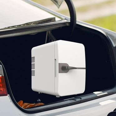 Tongina Compact Mini Fridge 4 Liters Can Store 6 Cans with Handle Portable Refrigerator and Warmer for Truck Cosmetics Desktop