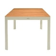thumbnail image 6 of Portals Outdoor 5 Piece Coral Sand Aluminum & Teak Wood Dining Set, 6 of 8