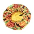 thumbnail image 1 of Bonnet Double Rond à Impression Batik pour Enfant, Bonnet de Nuit Ajustable, Bonnet de Douche, Filet de Soins Capillaires en Polyester, 1 of 1