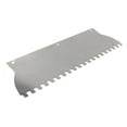thumbnail image 5 of CarpNettore Tile Tool Sturdy Plastering Masonry Work Tile Trowel Blade with Square Notch 400x110x0.7mm, 5 of 9